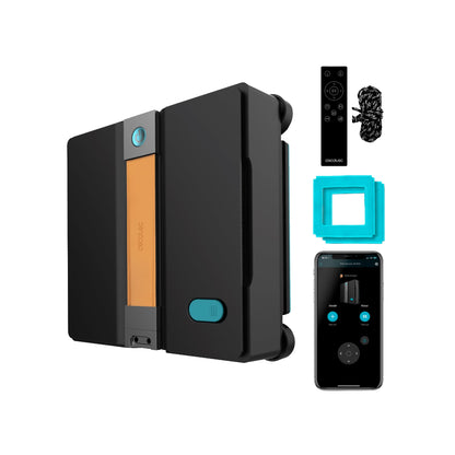 Cecotec | Conga Windroid W50 Double Spray | A01_EU01_123692 | Fensterputzroboter | Schwarz