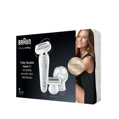 Braun | Epilierer | Silk-épil 9 Flex SES9-030 3D | Wet & Dry | Weiß