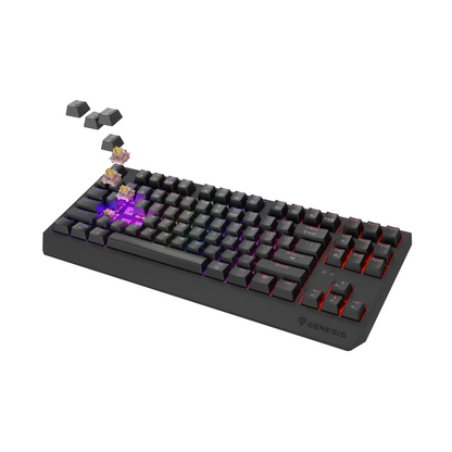 Genesis | Gaming-Tastatur | THOR 230 | Kabellos | RGB-Hintergrundbeleuchtung | US | Schwarz