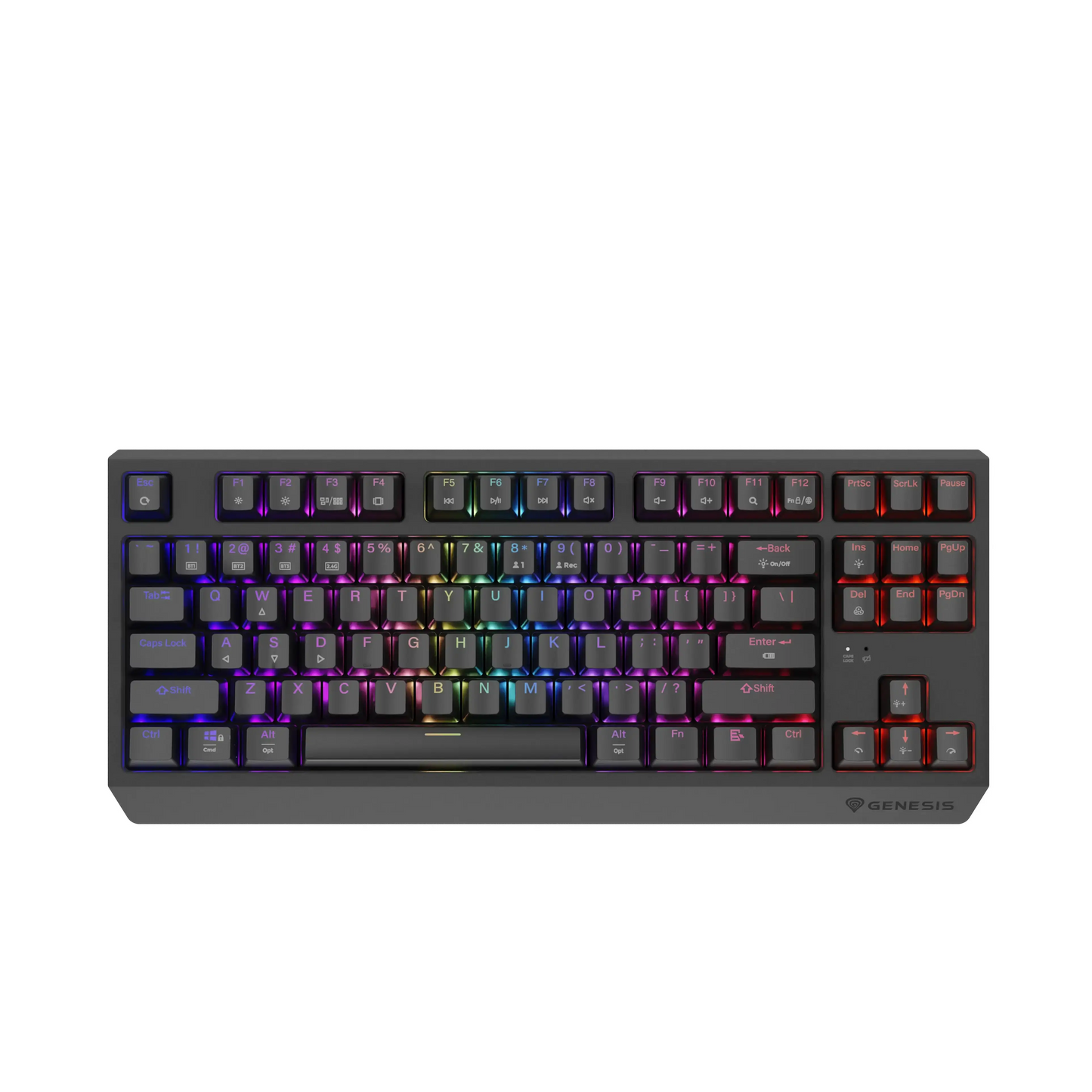 Genesis | Gaming-Tastatur | THOR 230 | Kabellos | RGB-Hintergrundbeleuchtung | US | Schwarz