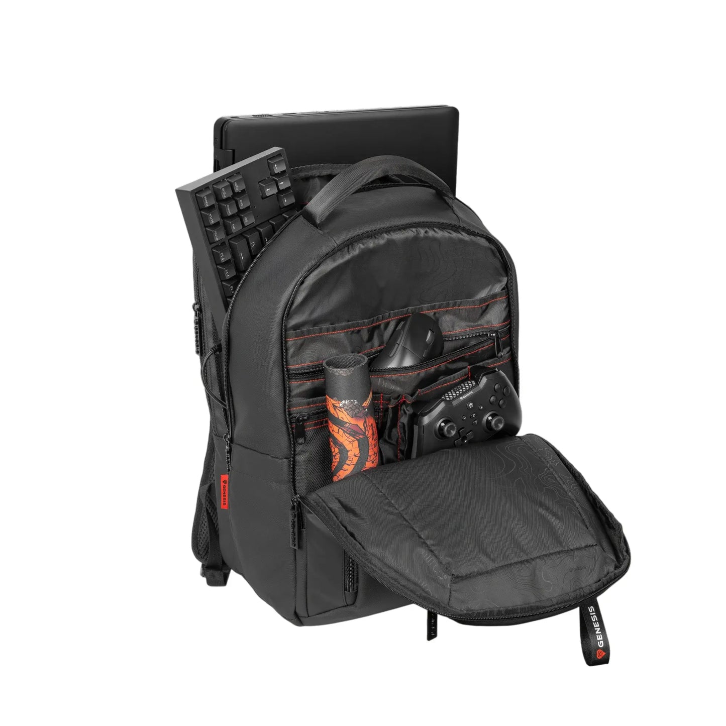 Genesis | Sac à dos | Pallad 510 | Convient aux ordinateurs portables jusqu'à 17,3" | Noir