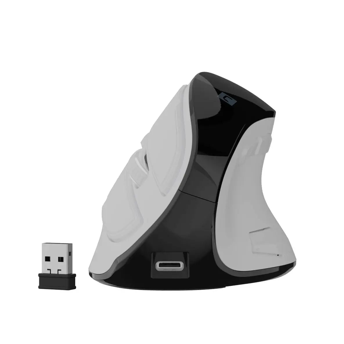 Natec | Vertikale Maus | EUPHONIE PRO | Optisch | Kabellos | Kabelgebunden | Weiß