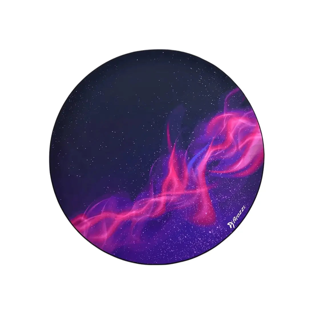 Arozzi | Zona | Runde Bodenschutzmatte | Lila Galaxie | 121 cm