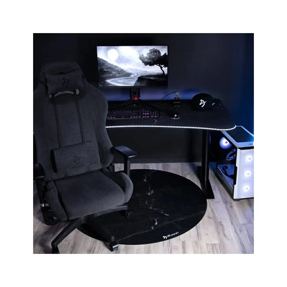 Arozzi | Zona | Tapis de sol rond | Marbre noir | 121 cm