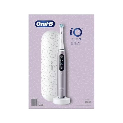 Oral-B | iO9 Series | iO9 Rose Quarz | Elektrische Zahnbürste | Wiederaufladbar | Rose Quarz
