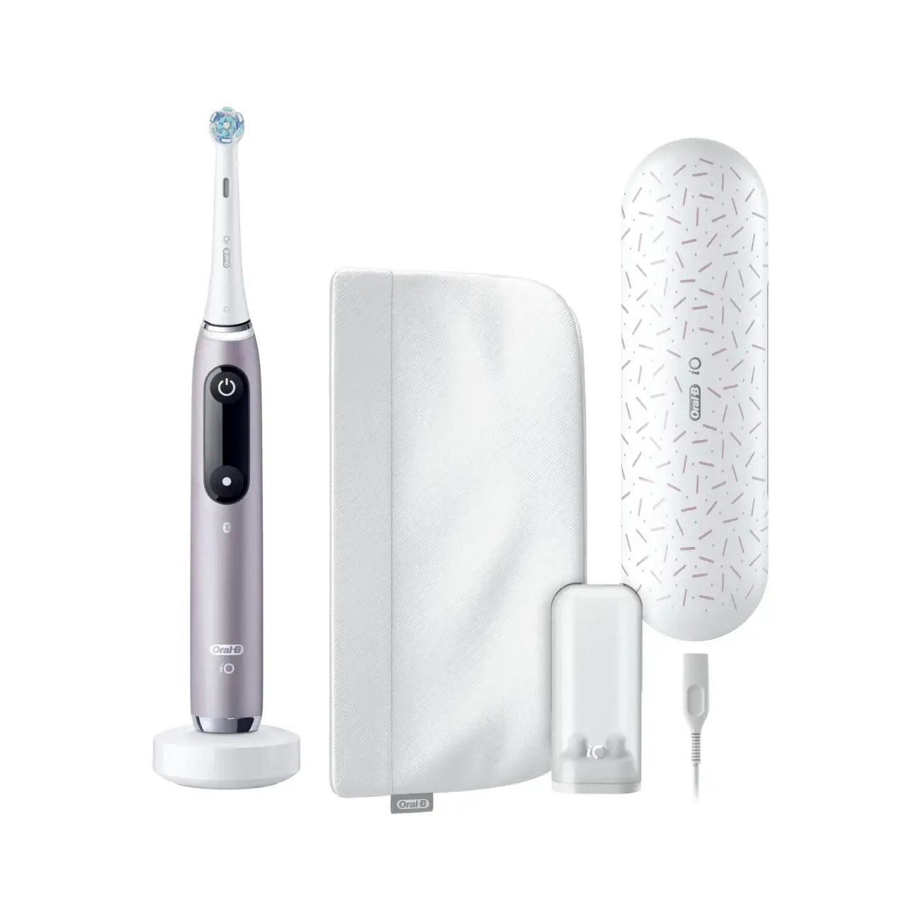Oral-B | iO9 Series | iO9 Rose Quarz | Elektrische Zahnbürste | Wiederaufladbar | Rose Quarz