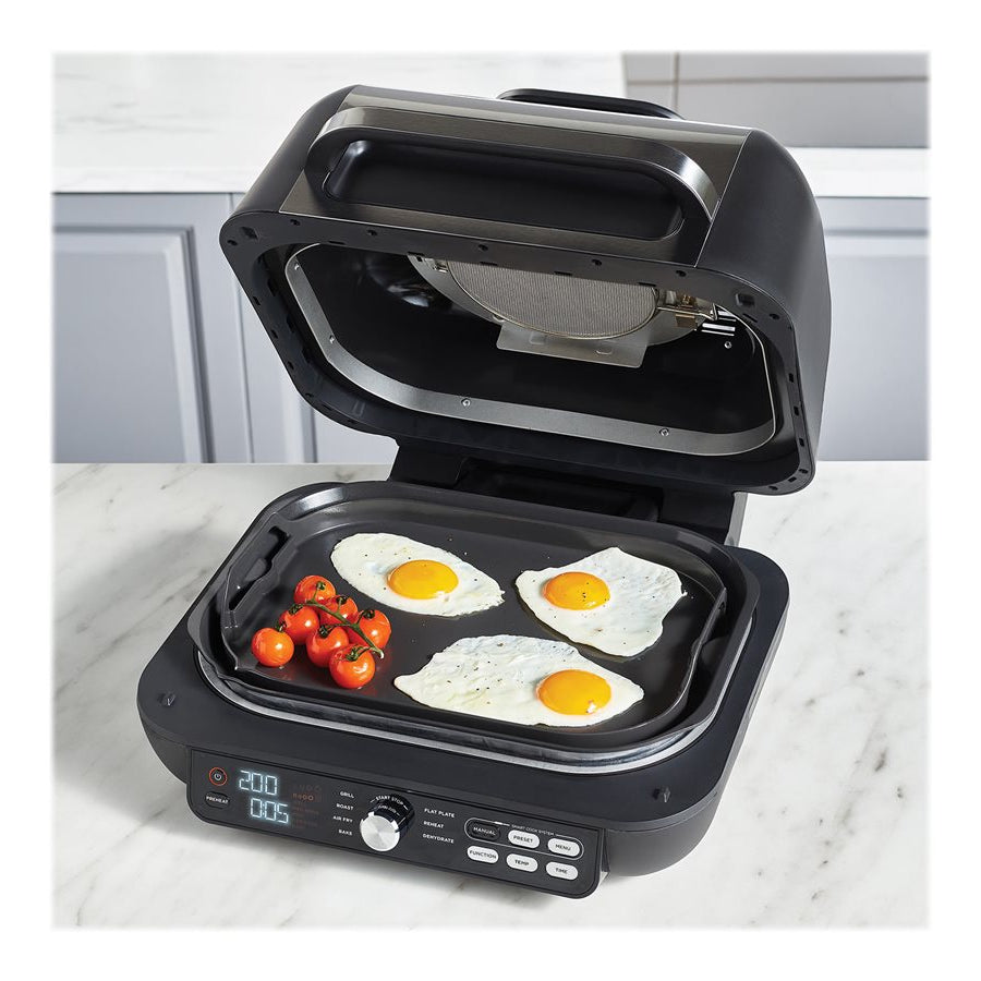 Ninja | Foodi Max Pro Health Grill, Kochplatte & Heißluftfritteuse | AG651EU | Elektrogrill | Schwarz