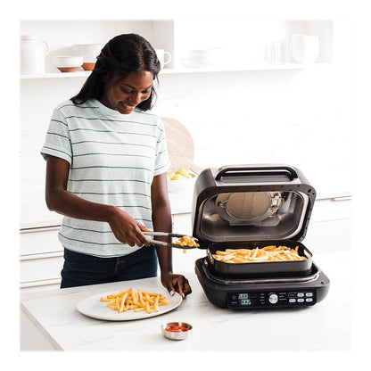 Ninja | Foodi Max Pro Health Grill, Kochplatte & Heißluftfritteuse | AG651EU | Elektrogrill | Schwarz