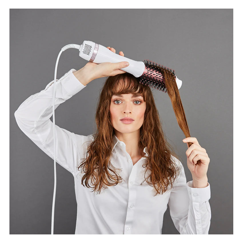 Rowenta | Volumizer | CF6135F0 | Warmluftbürste | Weiß/Rosenholz