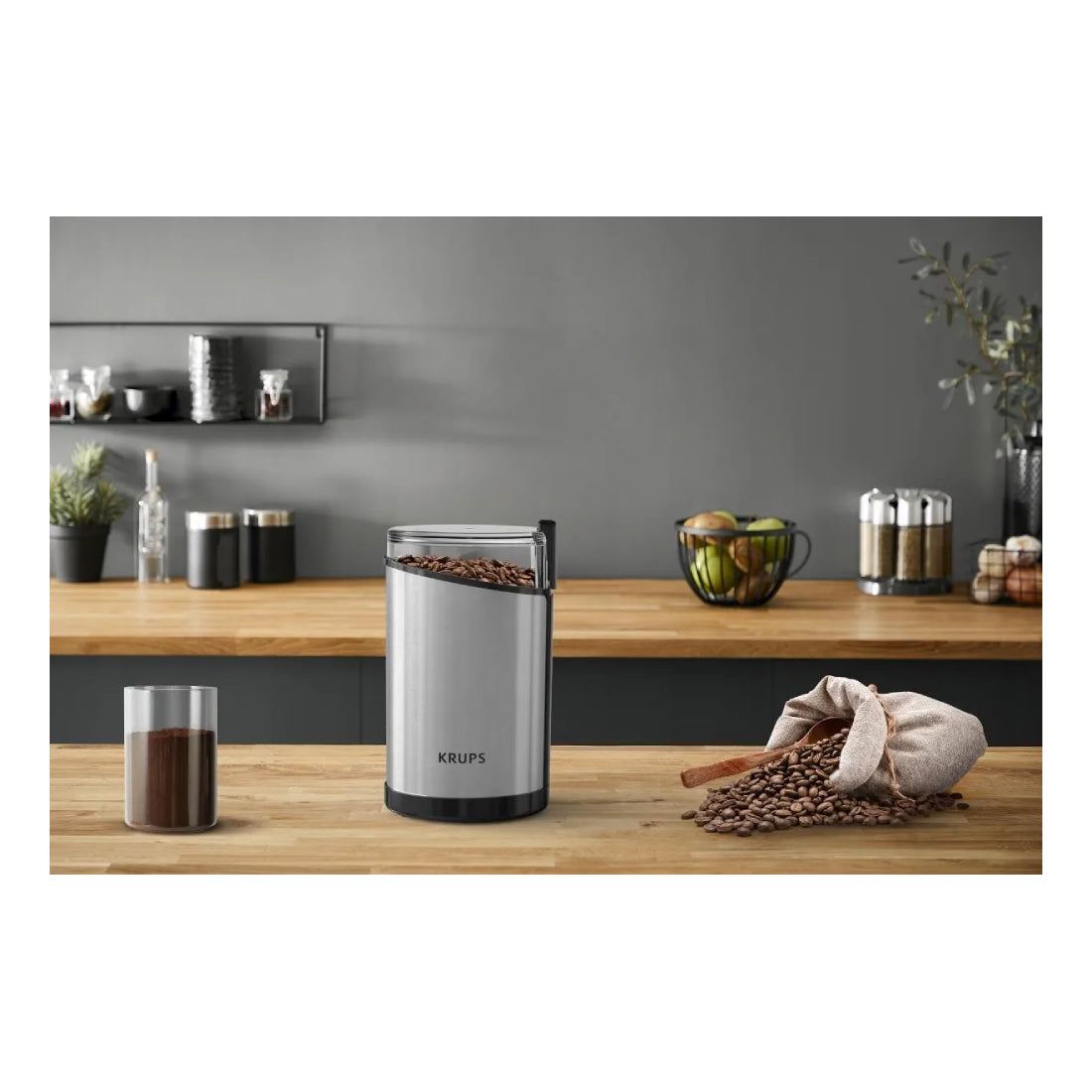 Krups | GX204D | Moulin à café | 200 W | Argent