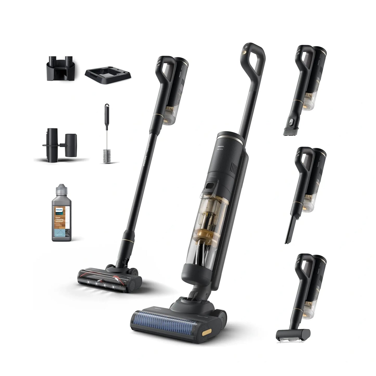 Philips | AquaTrio 7000 Series | Vacuum cleaner | XW7264 | Stick/handheld | Dry, wet | 160 W | Black