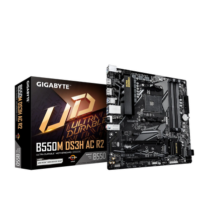 Gigabyte | B550M DS3H AC R2 | Processor Socket Socket AM4 | Chipset Type AMD B550 | DDR4 SDRAM