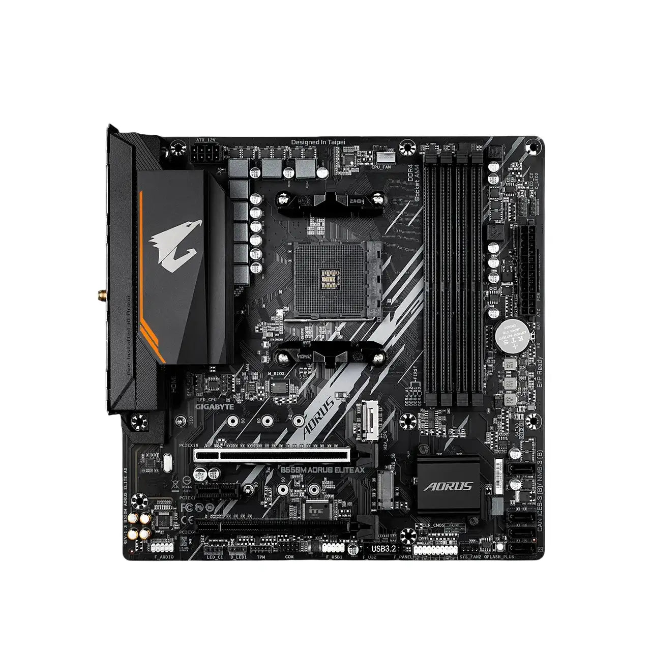 Gigabyte | B550M ELITE AX | Processor Socket Socket AM4 | Chipset Type AMD B550 | DDR4 SDRAM