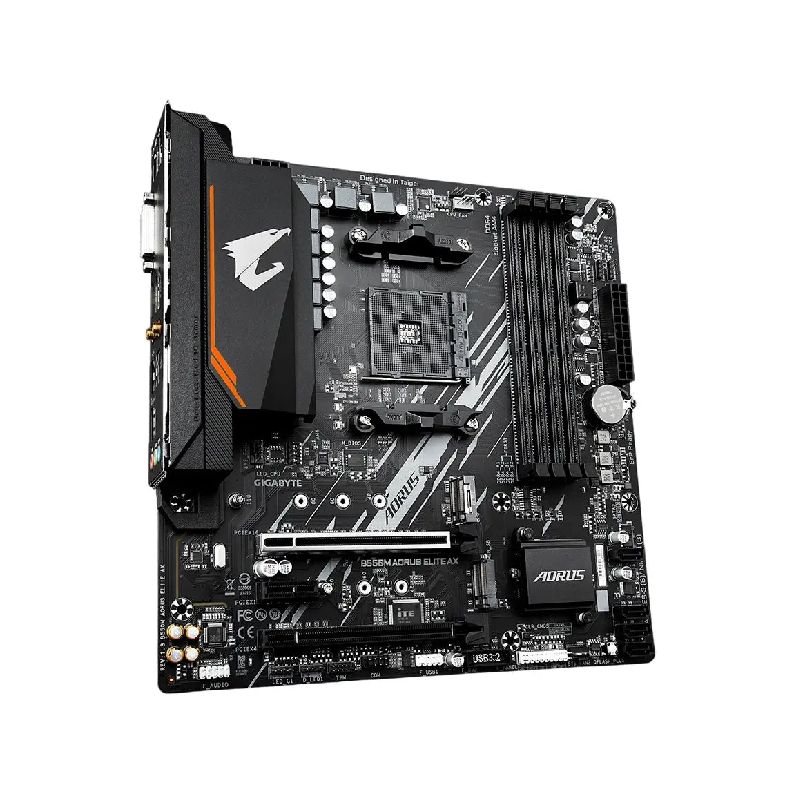 Gigabyte | B550M ELITE AX | Processor Socket Socket AM4 | Chipset Type AMD B550 | DDR4 SDRAM