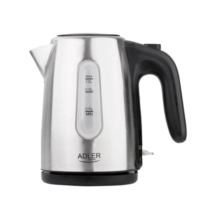 Adler | Kettle | AD 1273 | Standard | 1.6 kW | 1 L | Stainless steel | Silver
