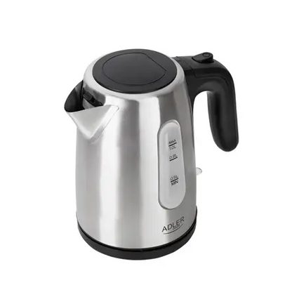 Adler | Kettle | AD 1273 | Standard | 1.6 kW | 1 L | Stainless steel | Silver