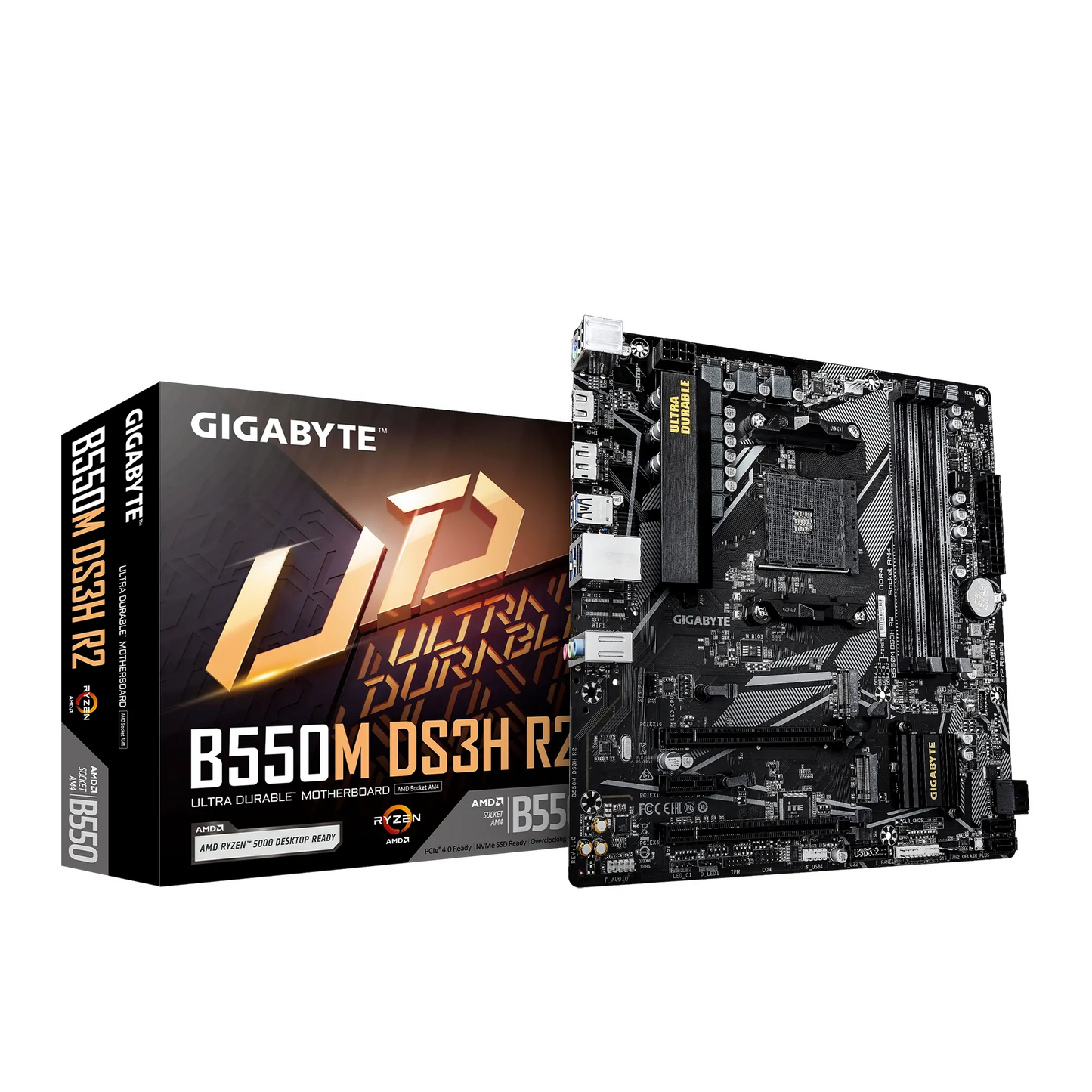 Gigabyte | B550M DS3H R2 | Processor Socket Socket AM4 | Chipset Type AMD B550 | DDR4 SDRAM