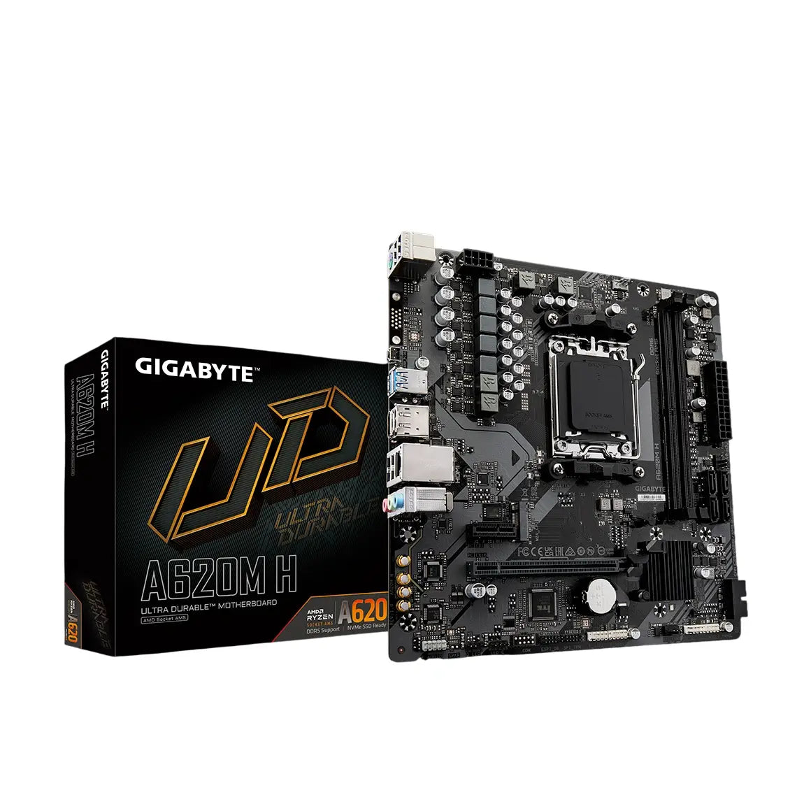 Gigabyte | A620M H | Processor Socket Socket AM5 | Chipset Type AMD A620 | DDR5 SDRAM