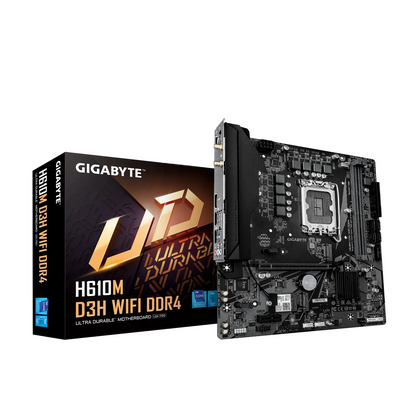 Gigabyte | H610M D3H WIFI DDR4 | Processor Socket LGA1700 Socket | Chipset Type Intel H610 Express | DDR4 SDRAM