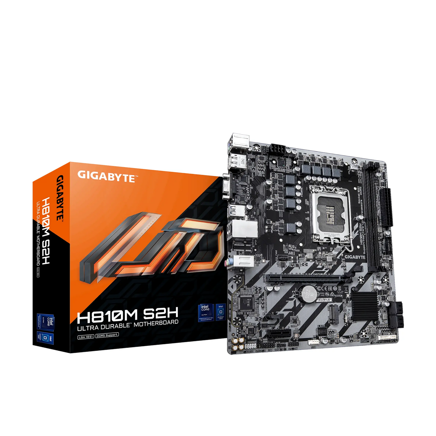 Gigabyte | H810M S2H | Processor Socket LGA1851 Socket | Chipset Type Intel H810 Express | DDR5 SDRAM