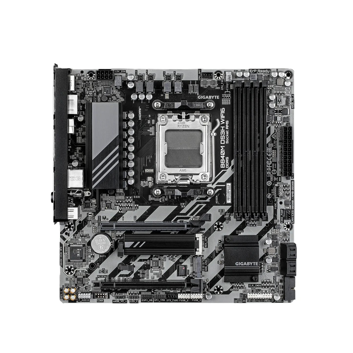 Gigabyte | B840M DS3H WIFI6 | Processor Socket Socket AM5 | Chipset Type AMD B840 | DDR5