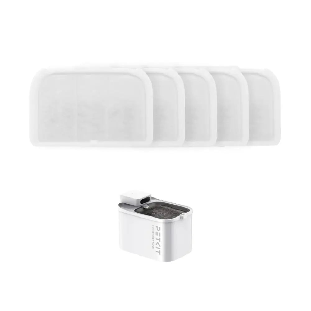 PETKIT | Replacement Water Filters | Eversweet Max (5 Pack) | Multi-Layer Filtration | White