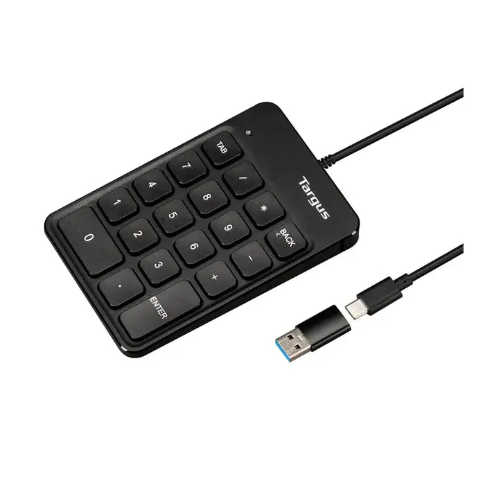 Targus | Numeric EcoSmart | AKP13GL | Ziffernblock | Kabelgebunden | USB-C | Schwarz