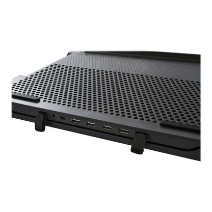 Targus | Chill Mat | AWE81EU | Laptop Cooling Pad | 4-Port USB Hub | Adjustable Height | Grey/Black