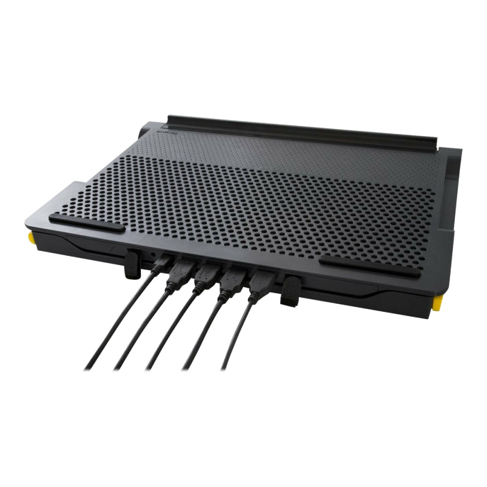 Targus | Chill Mat | AWE81EU | Laptop Cooling Pad | 4-Port USB Hub | Adjustable Height | Grey/Black