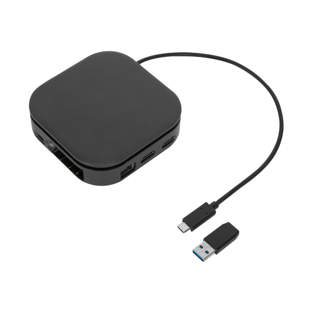 Targus | DOCK116GLZ | USB-C Dual-Monitor Reise-Dockingstation | DisplayLink | 80W PD | Dual-HDMI | Schwarz