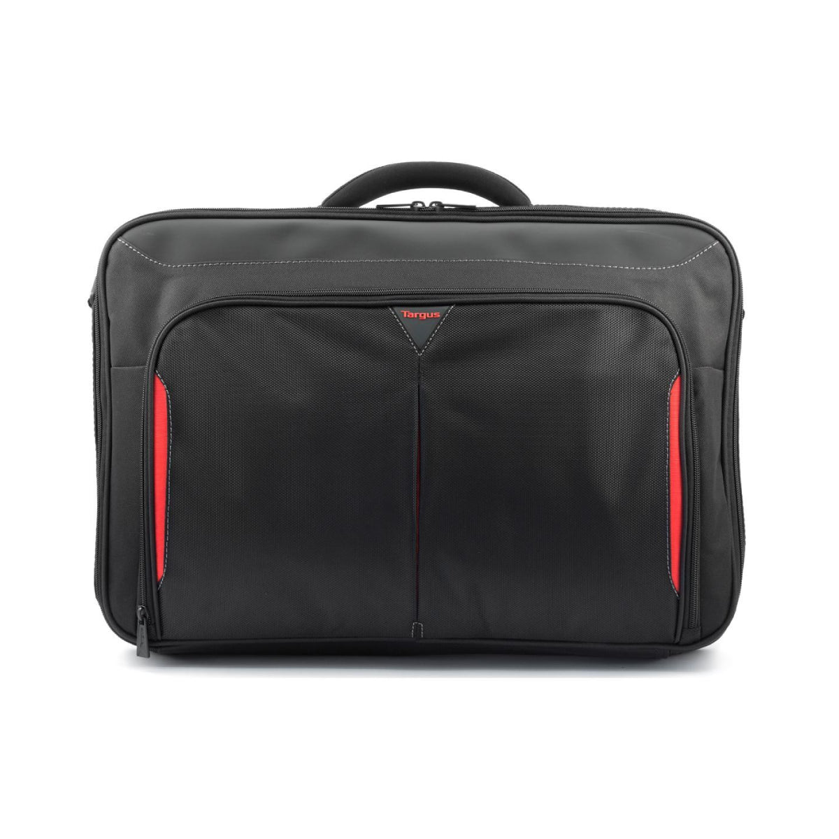 Targus | Clamshell Laptop Bag | CN418EU | Laptop Briefcase | 17–18" | Black/Red