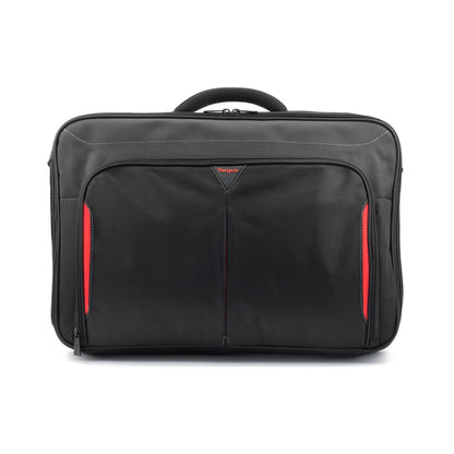 Targus | Clamshell Laptop Bag | CN418EU | Laptop Briefcase | 17–18" | Black/Red