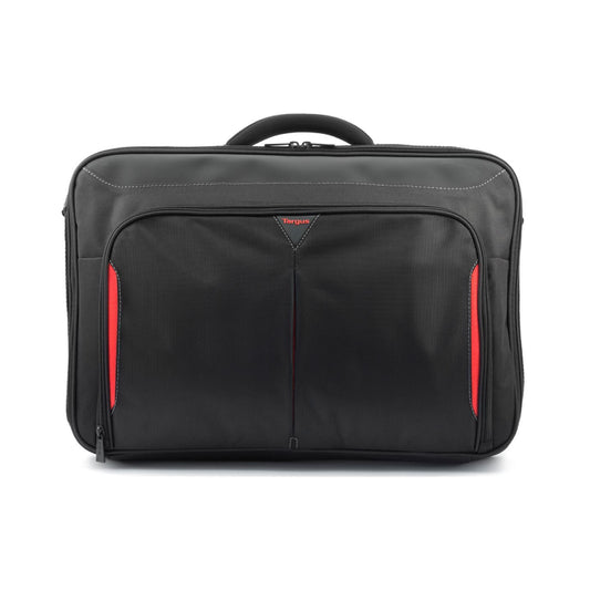 Targus | Clamshell Laptop Bag | CN418EU | Laptop Briefcase | 17–18" | Black/Red