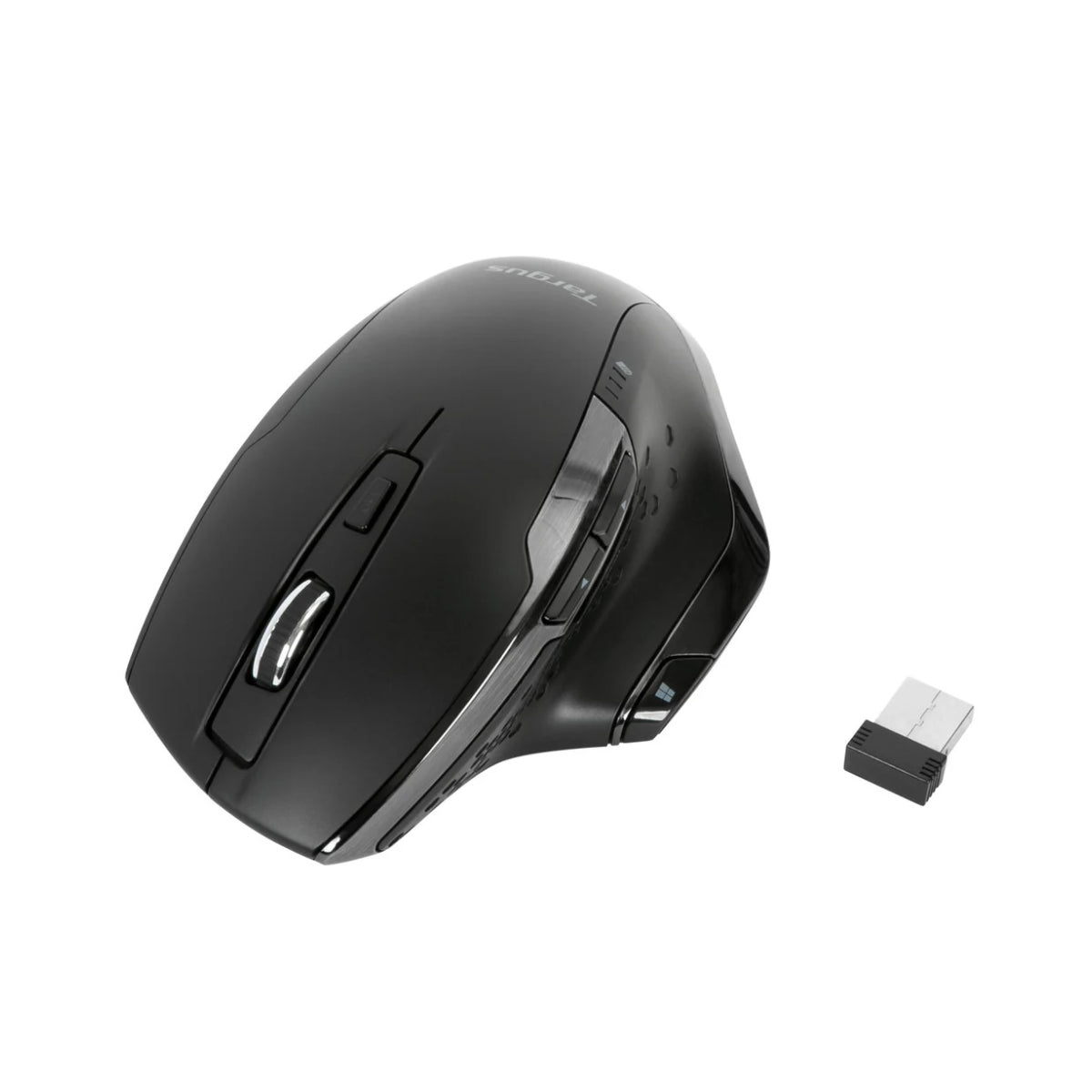 Targus | BlueTrace Wireless Ergonomic Antimicrobial | AMW584GL | Ergonomic Mouse | Wireless | 2.4 GHz | Right-Handed | Black