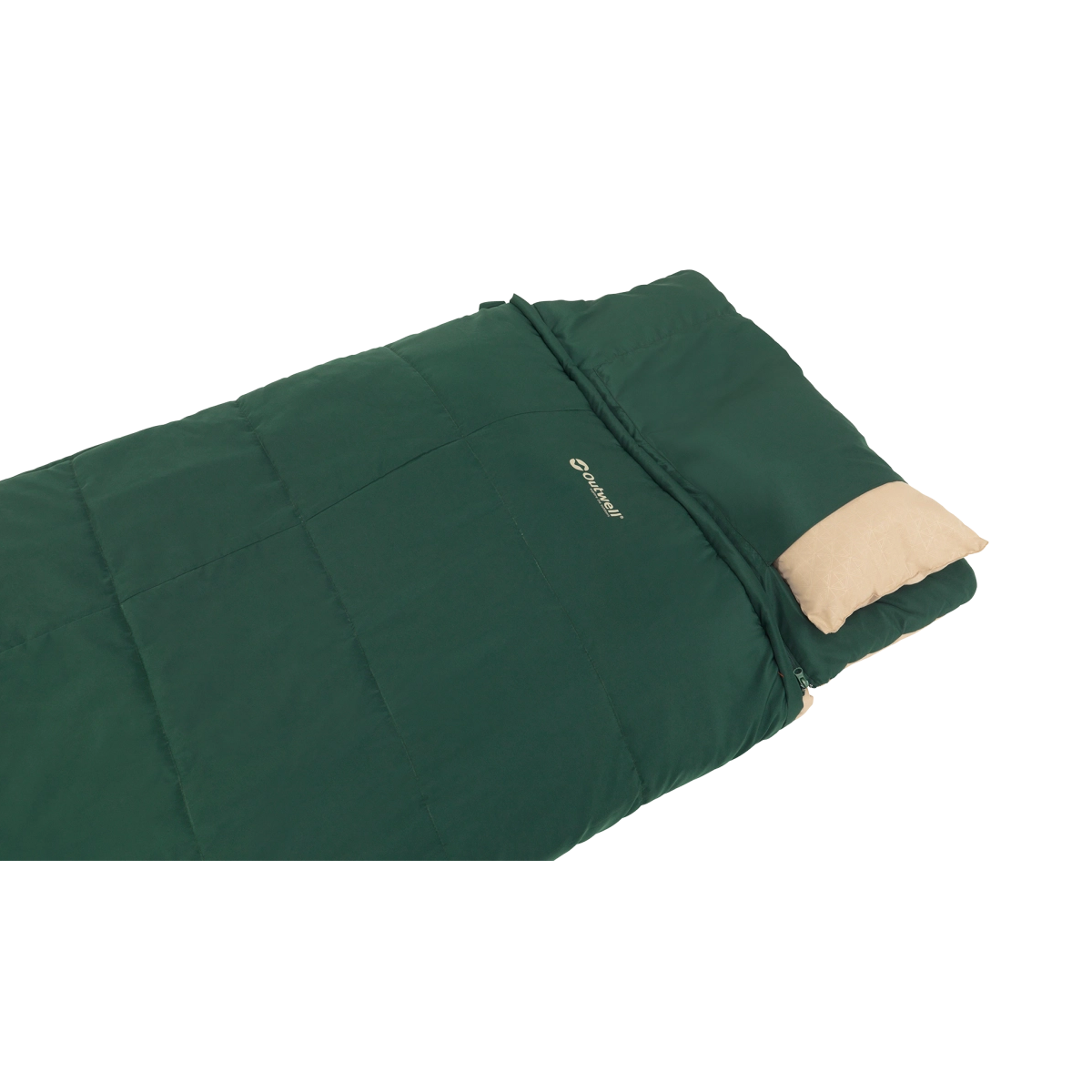 Outwell | Contour Prime | 230485 | Sleeping Bag | 2–3 Season | Right Zip | Green