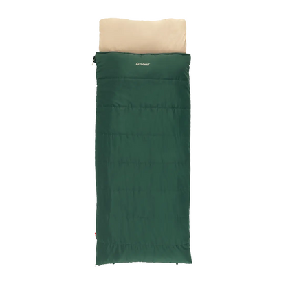 Outwell | Contour Prime | 230484 | Sleeping Bag | 2–3 Season | Left Zip | Green
