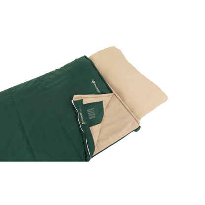 Outwell | Contour Prime | 230484 | Sleeping Bag | 2–3 Season | Left Zip | Green