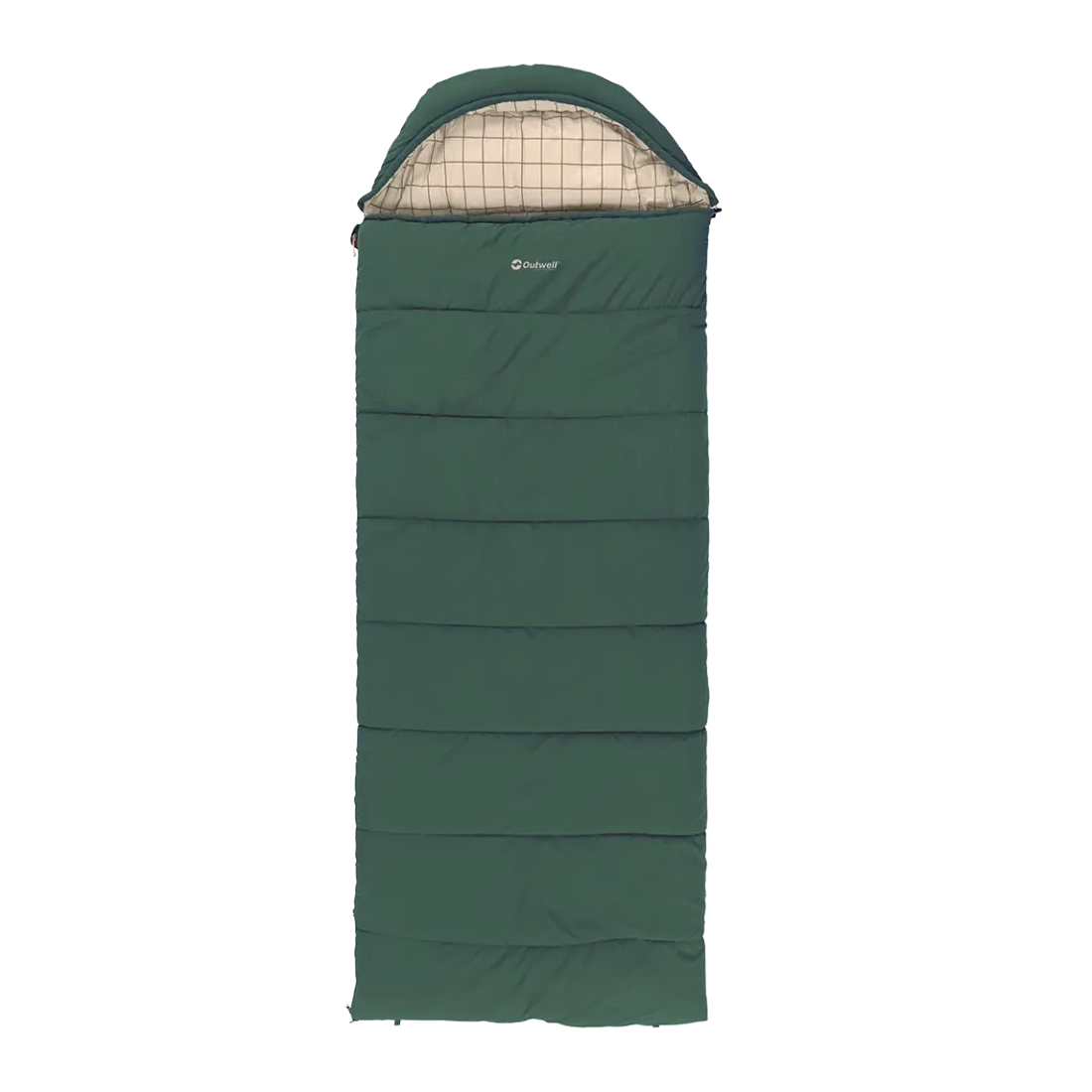 Outwell | Camper Prime | 230500 | Sleeping Bag | 2–3 Season | Right Zip | Green