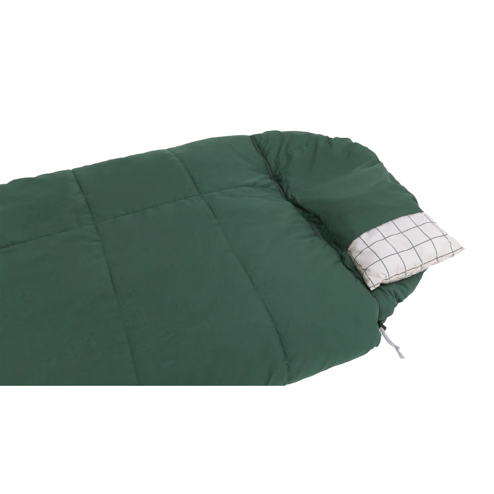 Outwell | Camper Prime | 230500 | Sleeping Bag | 2–3 Season | Right Zip | Green