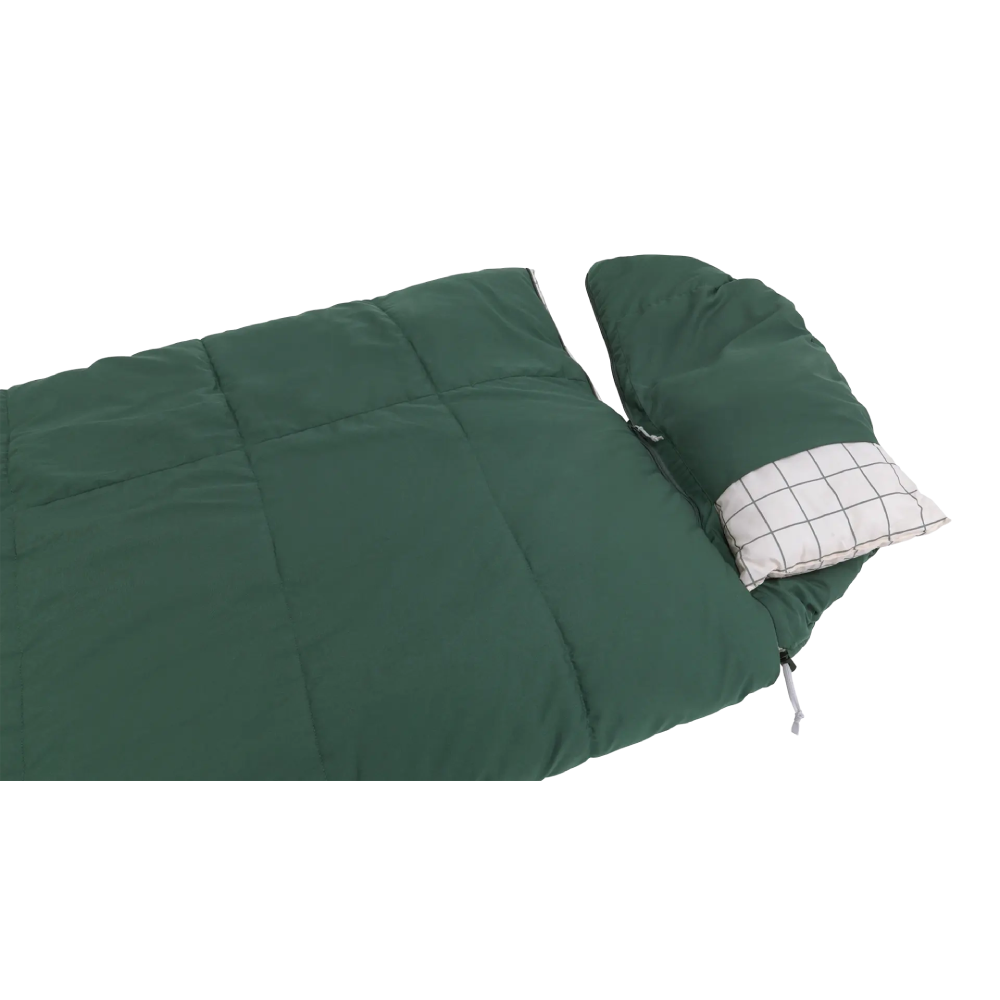 Outwell | Camper Prime | 230500 | Sleeping Bag | 2–3 Season | Right Zip | Green