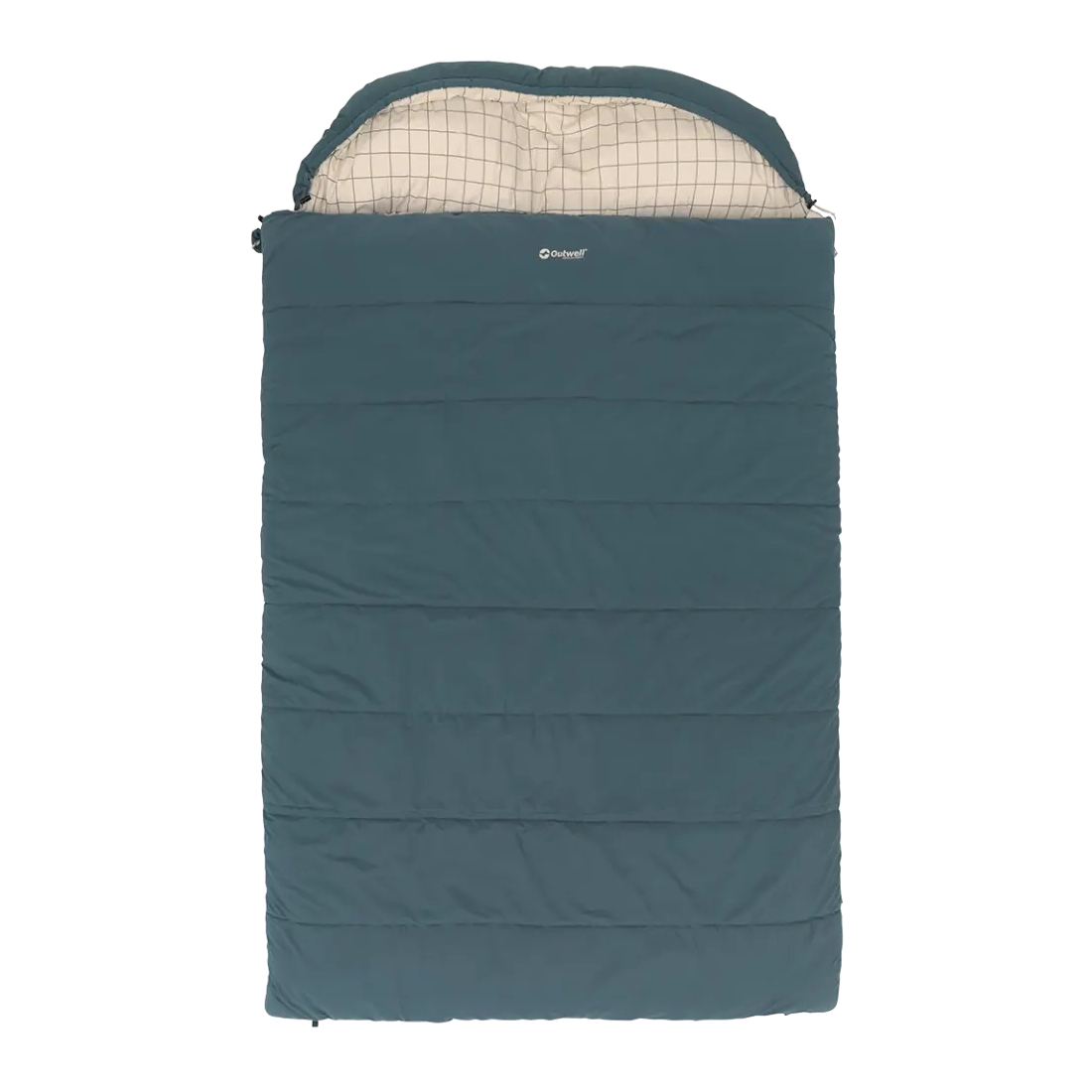 Outwell | Camper Lux Double | 230505 | Double Sleeping Bag | 3–4 Season | Both Side Zip | Blue