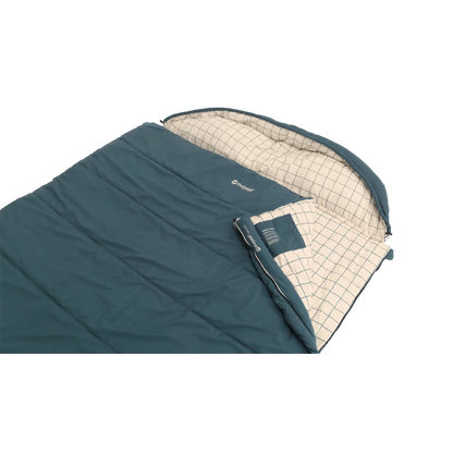 Outwell | Camper Lux Double | 230505 | Double Sleeping Bag | 3–4 Season | Both Side Zip | Blue