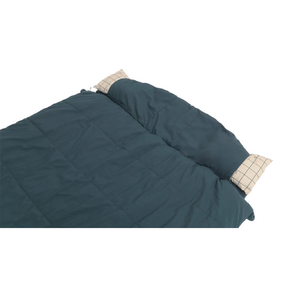 Outwell | Camper Lux Double | 230505 | Double Sleeping Bag | 3–4 Season | Both Side Zip | Blue