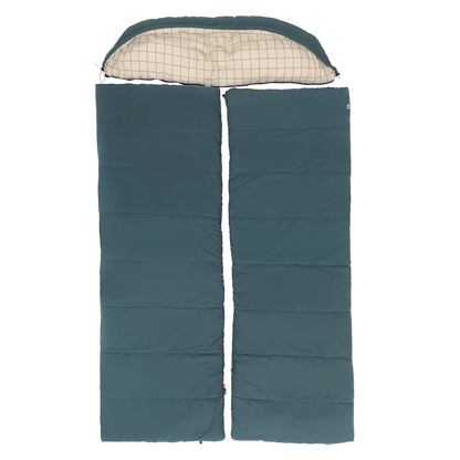Outwell | Camper Lux Double | 230505 | Double Sleeping Bag | 3–4 Season | Both Side Zip | Blue