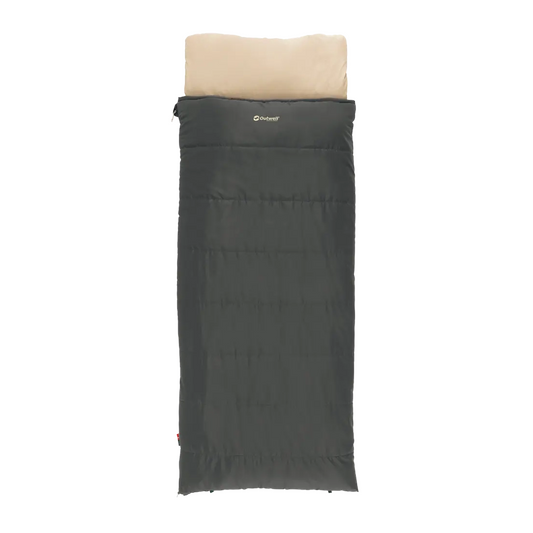 Outwell | Contour Prime | 230483 | Schlafsack | 2–3 Jahreszeiten | Linker Reißverschluss | Dunkelgrau
