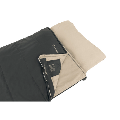 Outwell | Contour Prime | 230483 | Sleeping Bag | 2–3 Season | Left Zip | Dark Grey