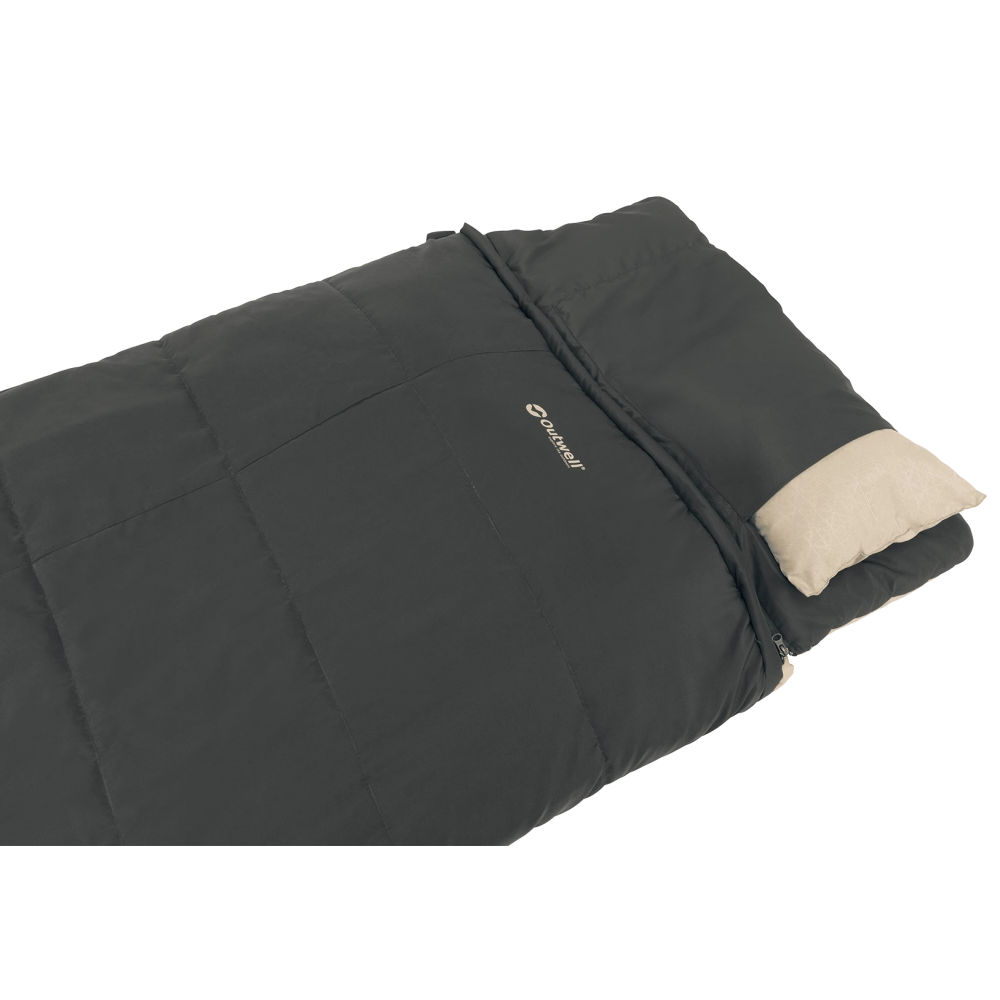 Outwell | Contour Prime | 230483 | Sleeping Bag | 2–3 Season | Left Zip | Dark Grey