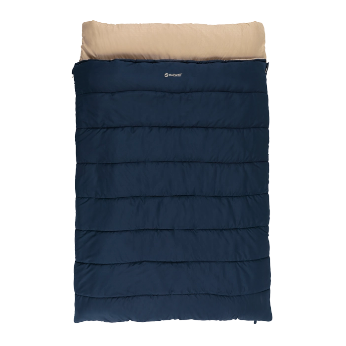 Outwell | Contour Lux | 230492 | Double Sleeping Bag | 3 Season | Both Side Zip | Deep Blue