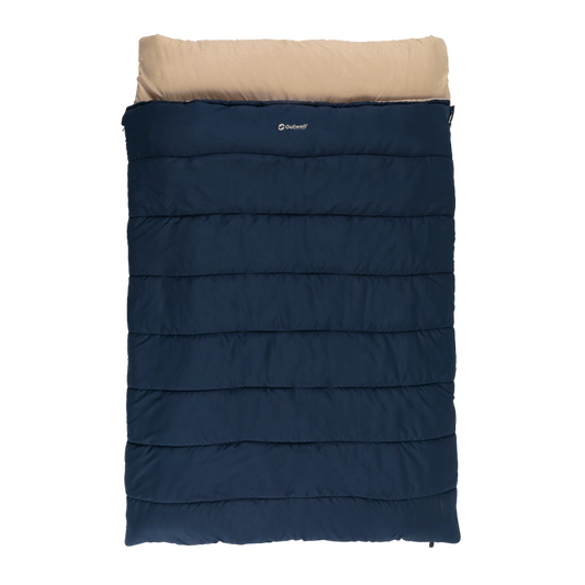 Outwell | Contour Lux | 230492 | Double Sleeping Bag | 3 Season | Both Side Zip | Deep Blue