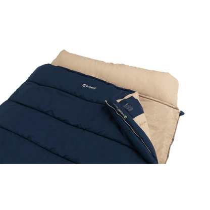 Outwell | Contour Lux | 230492 | Double Sleeping Bag | 3 Season | Both Side Zip | Deep Blue